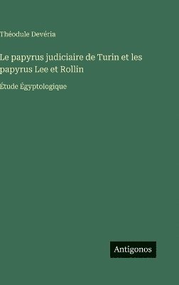 bokomslag papyrus judiciaire de Turin et les papyrus Lee et Rollin