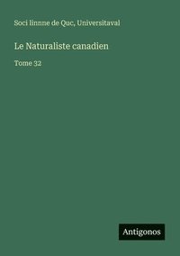 bokomslag Naturaliste canadien