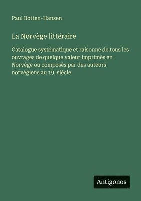 bokomslag Norvège littéraire