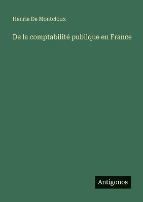 bokomslag De la comptabilité publique en France