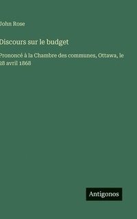 bokomslag Discours sur le budget