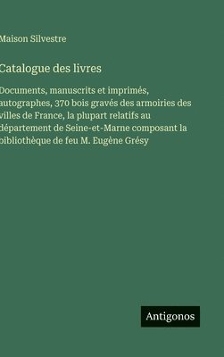 bokomslag Catalogue des livres