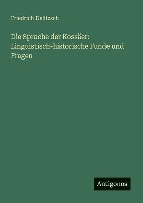 bokomslag Sprache der Kossäer