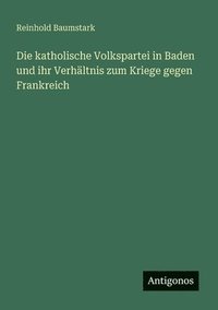 bokomslag katholische Volkspartei in Baden und ihr Verhältnis zum Kriege gegen Frankreich