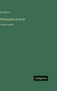 bokomslag Philosophie du Droit
