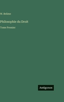 bokomslag Philosophie du Droit