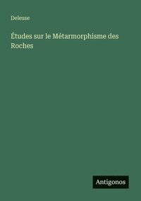 bokomslag Études sur le Métarmorphisme des Roches