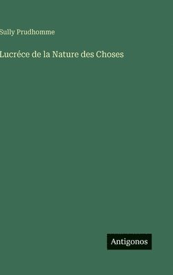 bokomslag Lucréce de la Nature des Choses