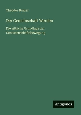 bokomslag Gemeinschaft Werden