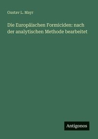 bokomslag Europäischen Formiciden
