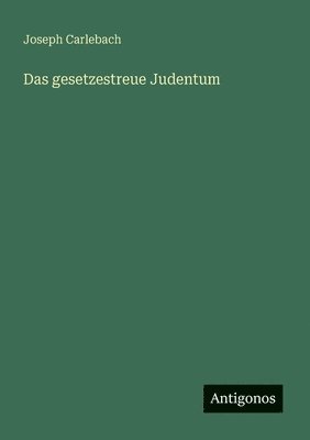 bokomslag Das gesetzestreue Judentum