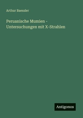 bokomslag Peruanische Mumien - Untersuchungen mit X-Strahlen
