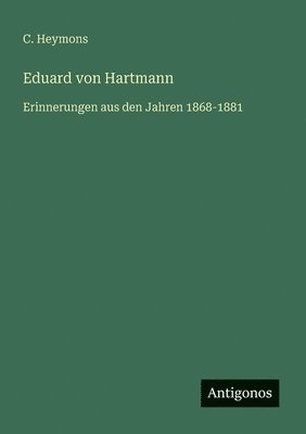 bokomslag Eduard von Hartmann