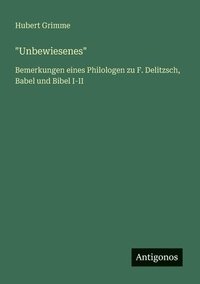 bokomslag "Unbewiesenes"