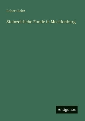 bokomslag Steinzeitliche Funde in Mecklenburg