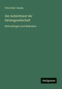bokomslag Aufsichtsrat der Aktiengesellschaft