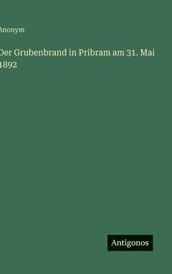 bokomslag Grubenbrand in Pribram am 31. Mai 1892
