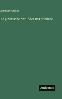 bokomslag Die juristische Natur der Res publicae
