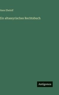 bokomslag altassyrisches Rechtsbuch