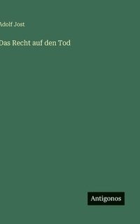 bokomslag Recht auf den Tod