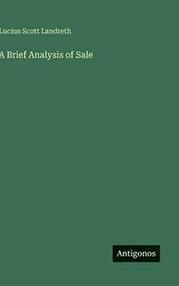 bokomslag Brief Analysis of Sale