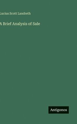 bokomslag Brief Analysis of Sale