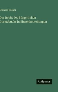 bokomslag Recht des Bürgerlichen Gesetzbuchs in Einzeldarstellungen