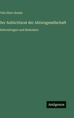 bokomslag Aufsichtsrat der Aktiengesellschaft
