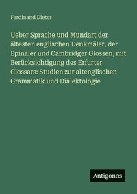 bokomslag Ueber Sprache und Mundart der ältesten englischen Denkmäler, der Epinaler und Cambridger Glossen, mit Berücksichtigung des Erfurter Glossars
