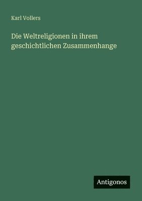 bokomslag Weltreligionen in ihrem geschichtlichen Zusammenhange