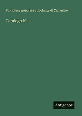 bokomslag Catalogo N.1