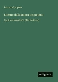 bokomslag Statuto della Banca del popolo