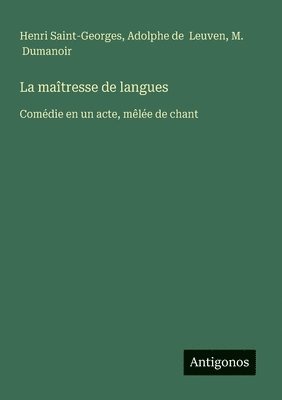 bokomslag maîtresse de langues