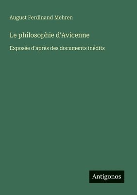 bokomslag philosophie d'Avicenne