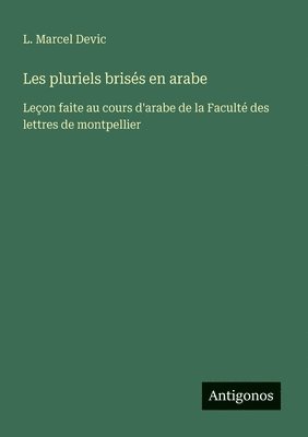 bokomslag Les pluriels brisés en arabe