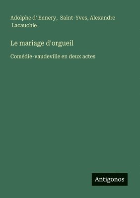 bokomslag mariage d'orgueil