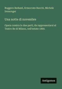 bokomslag notte di novembre