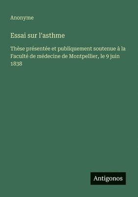 bokomslag Essai sur l'asthme