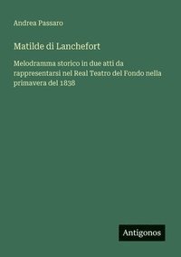 bokomslag Matilde di Lanchefort