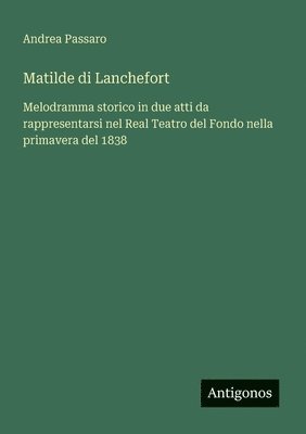 bokomslag Matilde di Lanchefort