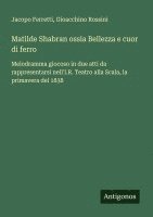 bokomslag Matilde Shabran ossia Bellezza e cuor di ferro