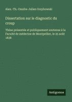 bokomslag Dissertation sur le diagnostic du croup