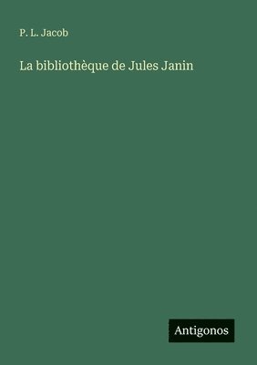bokomslag bibliothèque de Jules Janin
