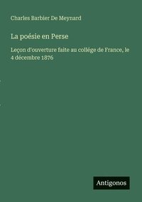 bokomslag poésie en Perse