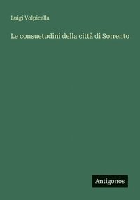 bokomslag consuetudini della città di Sorrento