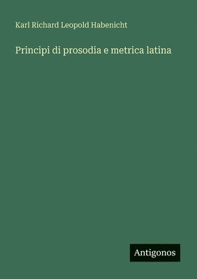 bokomslag Principi di prosodia e metrica latina
