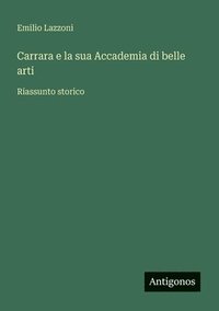 bokomslag Carrara e la sua Accademia di belle arti: Riassunto storico