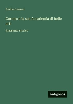bokomslag Carrara e la sua Accademia di belle arti: Riassunto storico