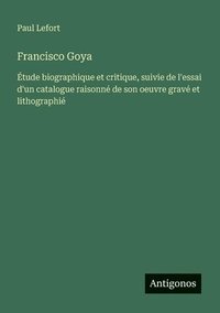 bokomslag Francisco Goya