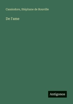 bokomslag De l'ame